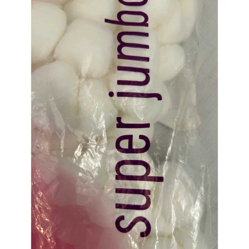 Swisspers Cotton Balls 140 Count White Super Jumbo Hypoallergenic Unisex